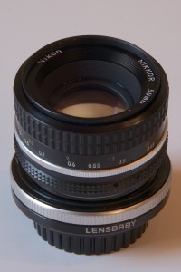Nikon 50mm/F1.8 and Lensbaby Tilt Transformer