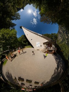 Reprojected Heini Klopfer ski jump (at the base).