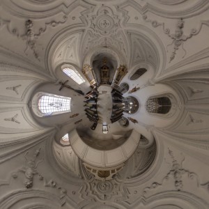 Reprojected St.Sylvester Church Interior Down