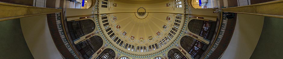 Prague Main Station Entrance Dome – Stereographic Up