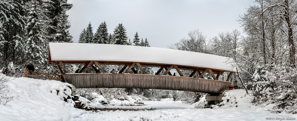 Bridge over the river Ostrach near Bad Hindelang