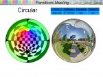 Circular projection. The image shows the complete equirectangular image (FoV is 360x180). Can be mapped using PTGui, Hugin or Pano2VR.