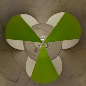 Three Green Strips Cloverleaf Projection
