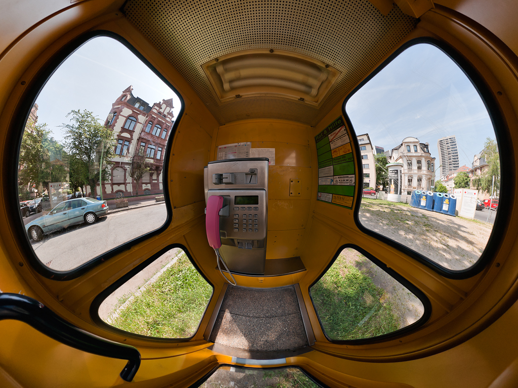 Reprojected Telephone Booth Frankfurt Reprojected Telephone Booth Frankfurt
