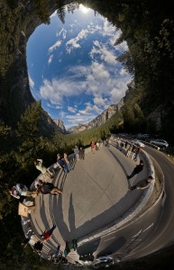 Reprojected Tunnel View in Yosemite Valley