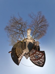 Reprojected city center of Niederursel. Reprojected city center of Niederursel.