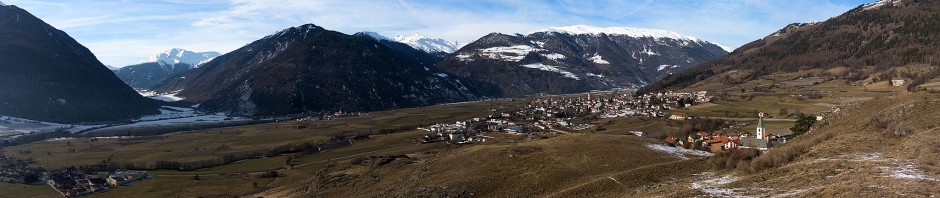 View towards Mals from the Tartscher Bühel