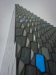 Facade of Harpa in Reykjavík