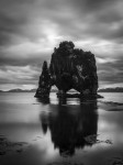 Rock formation Hvítserkur (20 sec.)