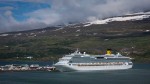 View of fjord Eyjafjörður