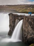 Standing at Goðafoss