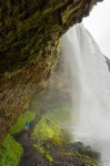 Walking behind Seljalandsfoss