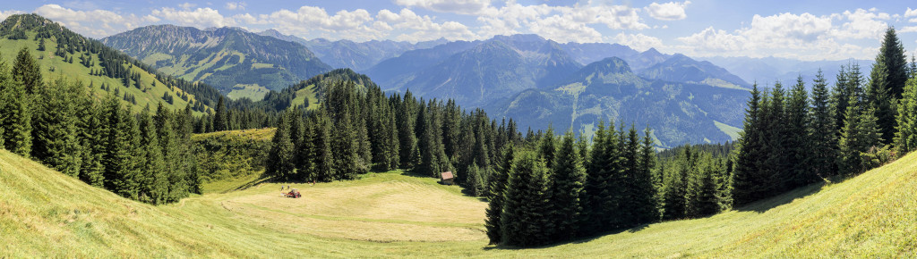 View over Oberjoch and Ostrachtal