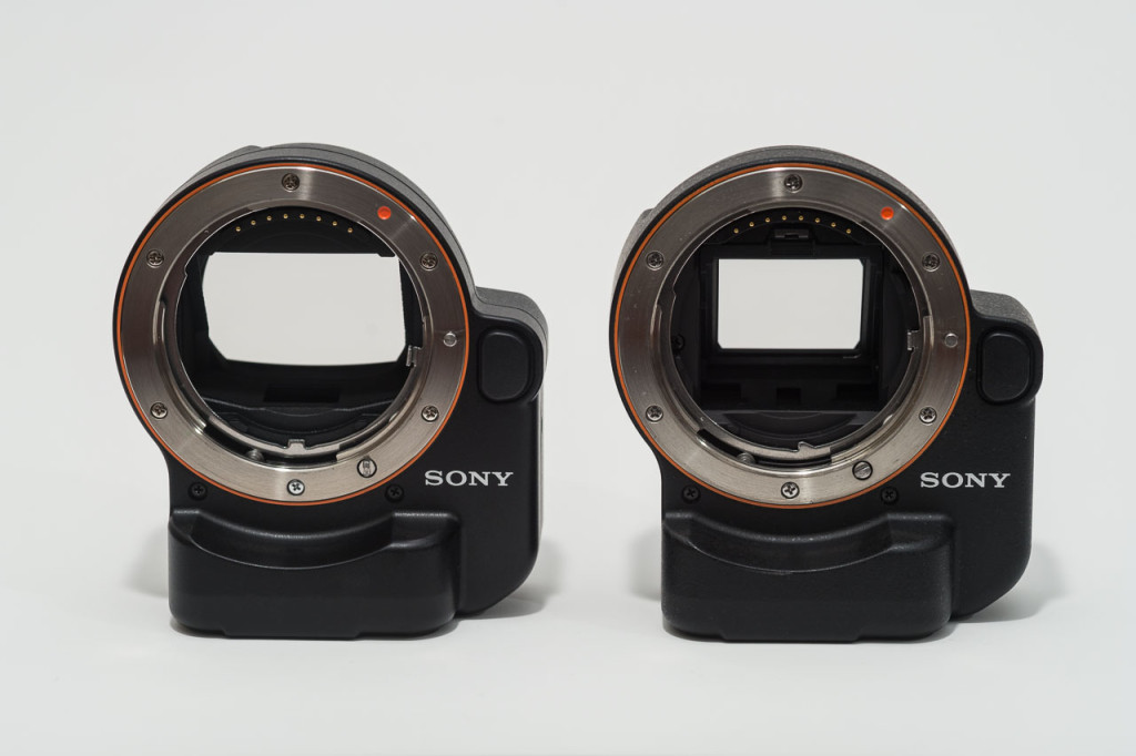 Sony LA-EA4 (left) and Sony LA-EA2 (right)