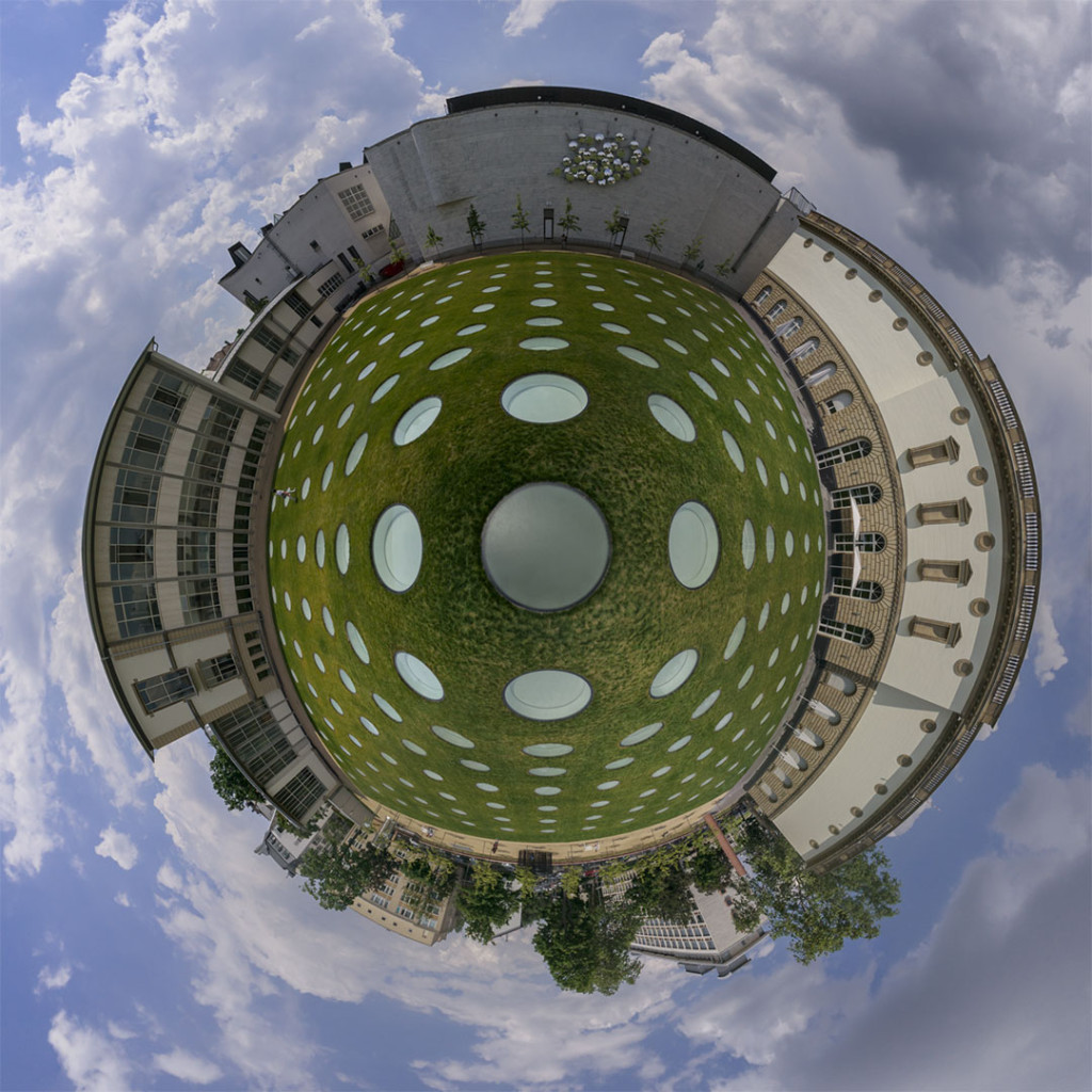 Städel Museum Frankfurt Courtyard Little Planet Reprojection