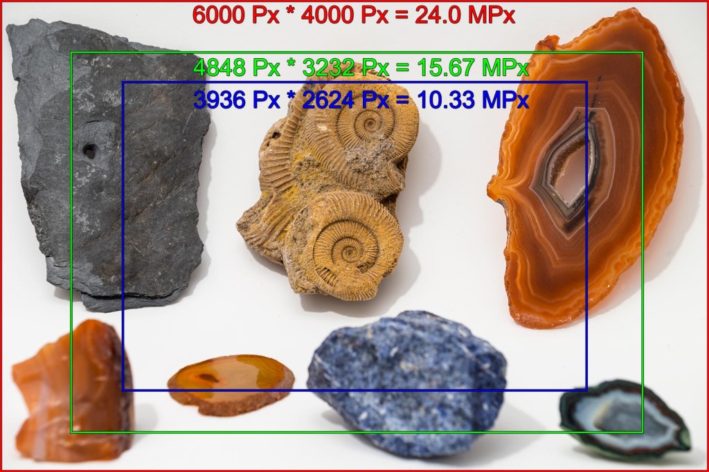 Comparison of image crops when using LA-EA2 and LA-EA4 in a Sony ILCE-7