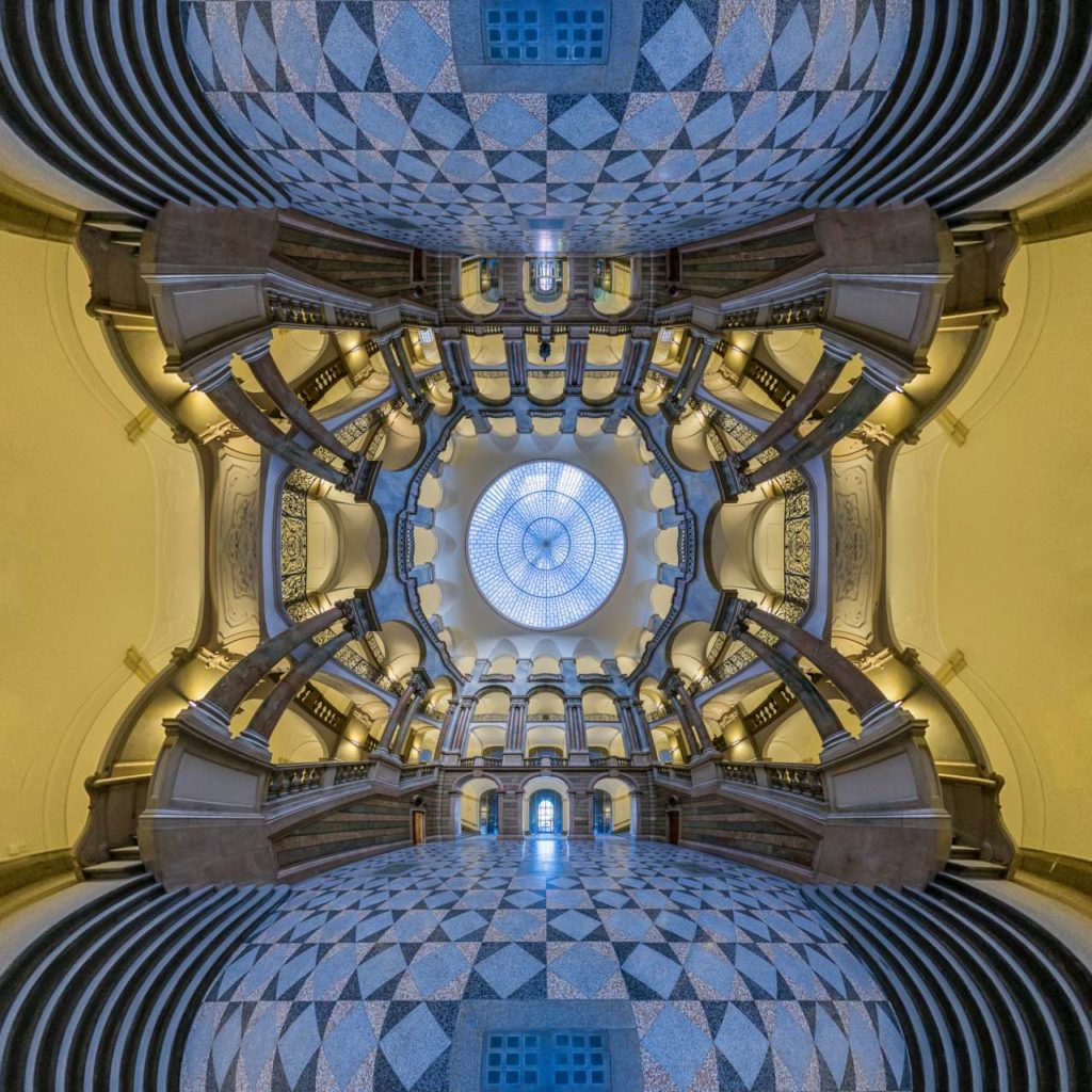 Justice Palace Munich - Atrium Transverse Mercator Up