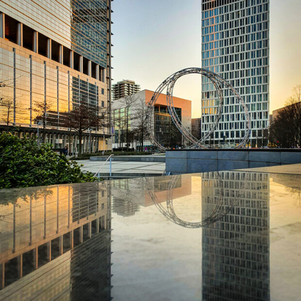 Reflection in Frankfurt am Main